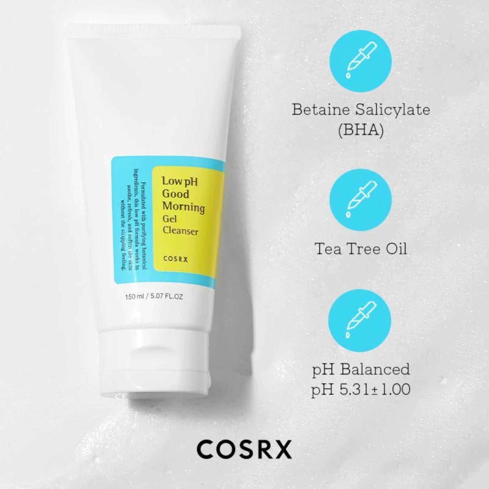 COSRX Low pH Good Morning Gel Cleanser 150ml - Yuki Skin