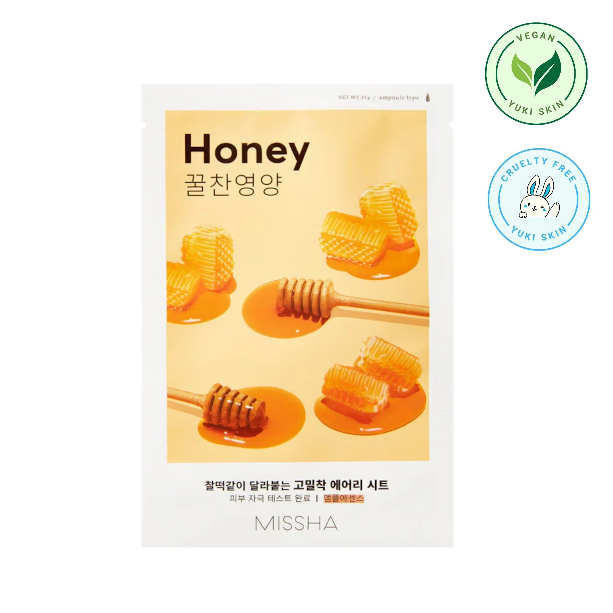 MISSHA Airy Fit Sheet Mask [Honey] - Yuki Skin